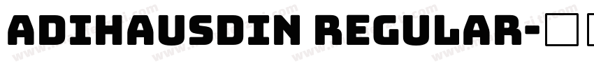 adihausdin regular字体转换